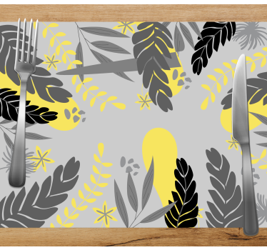 Placemat botanisch blad concept - TenStickers