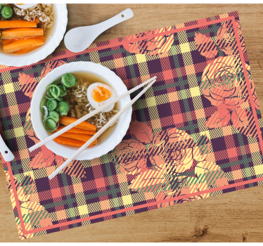 Placemat botanische rasterindeling - TenStickers