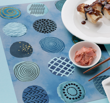 Placemat circulaire patronen compositie - TenStickers
