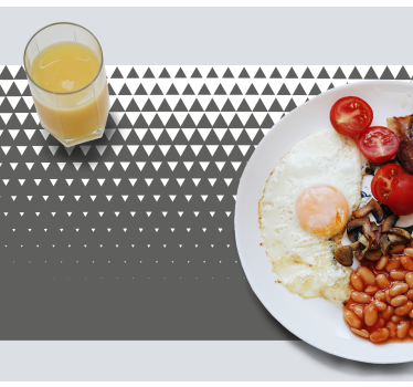 Placemat driehoek patroon overlay - TenStickers