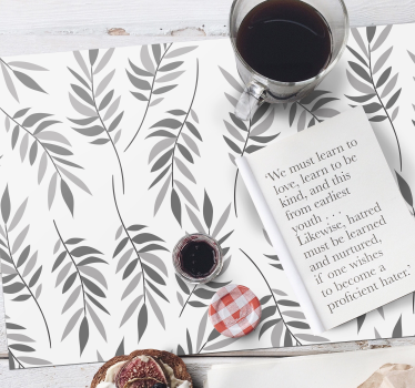 Placemat elegant bladerenpatroon - TenStickers