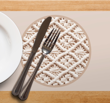 Placemat elegant haakpatroon - TenStickers