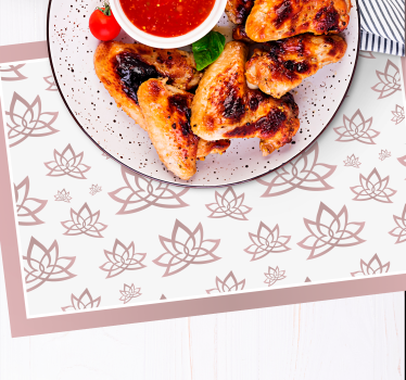 Placemat elegant lotus patroon - TenStickers