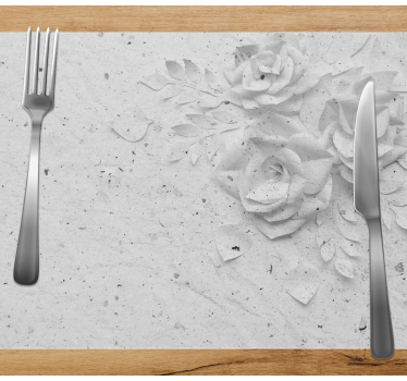 Placemat elegante bloemmotief reliëf - TenStickers