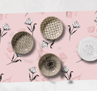 Placemat elegante botanische compositie - TenStickers