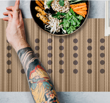 Placemat elegante bruine oppervlakte - TenStickers