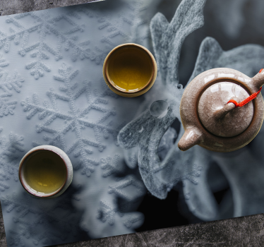 Placemat elegante sneeuwvlokpatronen - TenStickers