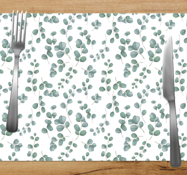 Placemat eucalyptus bladpatroon - TenStickers