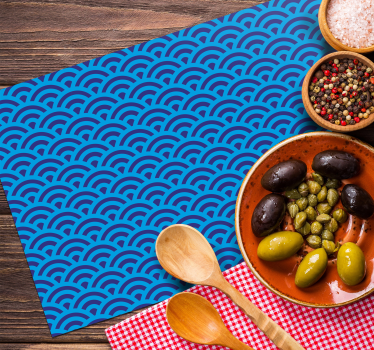 Placemat gebogen golf element - TenStickers