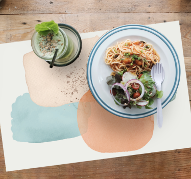 Placemat gedempte kleuren vormen - TenStickers