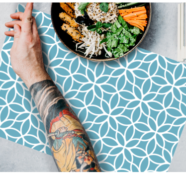Placemat geometrisch bloemmotief - TenStickers