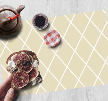 Placemat geometrisch diagonaal patroon - TenStickers