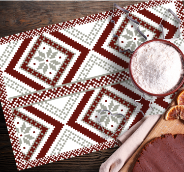 Placemat geometrisch textuurpatroon - TenStickers
