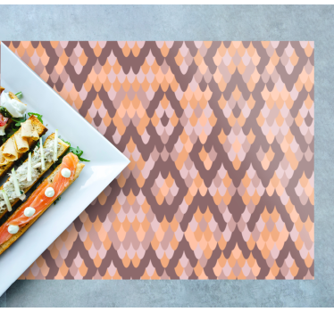 Placemat geometrische diamantpatronen - TenStickers