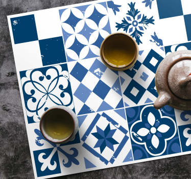 Placemat geometrische patroon tegels - TenStickers