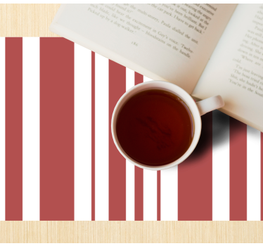 Placemat gestreept kleurpatroon - TenStickers