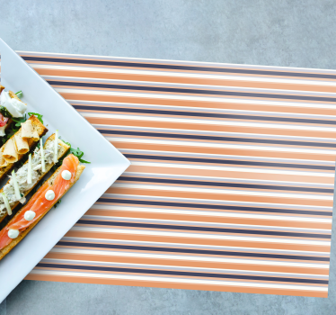 Placemat gestreept oppervlak motief - TenStickers