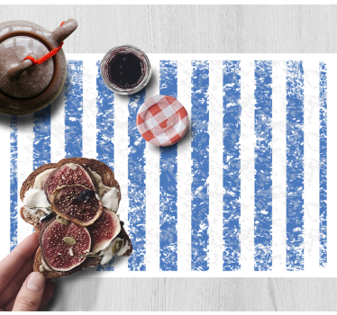Placemat gestreept oppervlak patroon - TenStickers