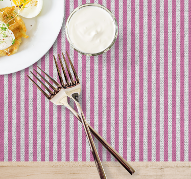 Placemat gestreepte tafelblad - TenStickers