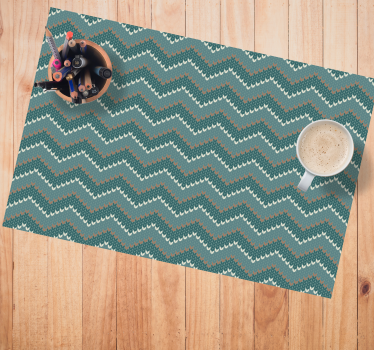 Placemat golfpatroon motief - TenStickers