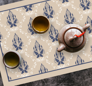 Placemat graceful leaf idee - TenStickers