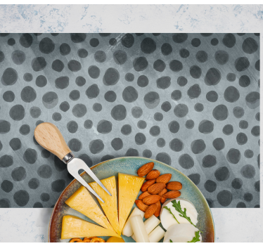 Placemat grijze stippen oppervlak - TenStickers