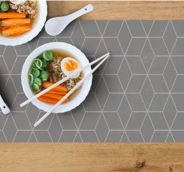 Placemat hexagonaal patroon oppervlak - TenStickers