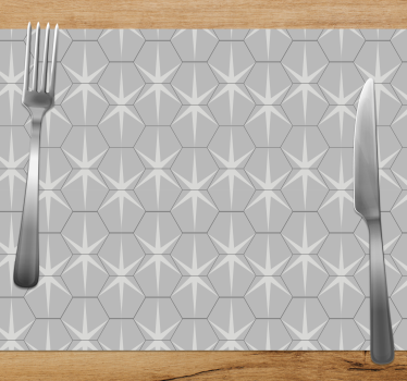 Placemat hexagonaal sterrenpatroon - TenStickers