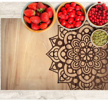 Placemat hout Houten zijpatroon - TenStickers