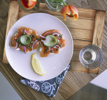 Placemat hout modern patroon - TenStickers