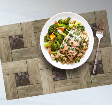 Placemat houten patroon oppervlak - TenStickers