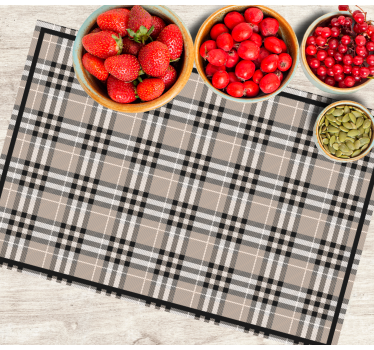 Placemat klassiek ruitpatroon - TenStickers