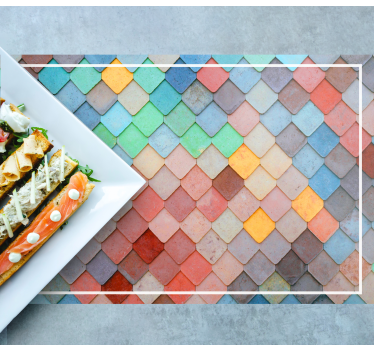Placemat kleurrijk tegelpatroon - TenStickers