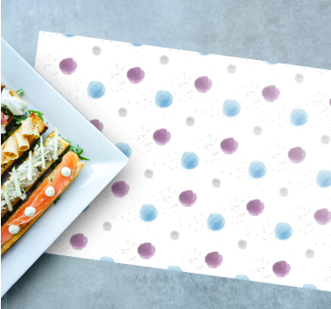 Placemat kleurrijke vlekken cirkels - TenStickers