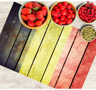 Placemat kleurvolle houten plank - TenStickers