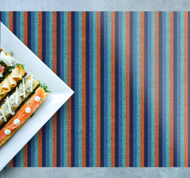 Placemat levendig gestreept patroon - TenStickers