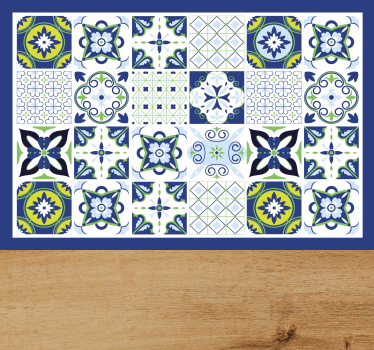 Placemat levendige geometrische composities - TenStickers