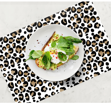 Placemat luipaardprint patroon - TenStickers