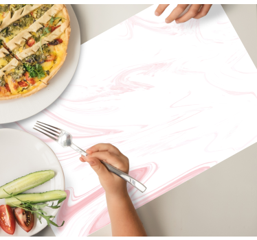 Placemat marmer witte oppervlakte - TenStickers