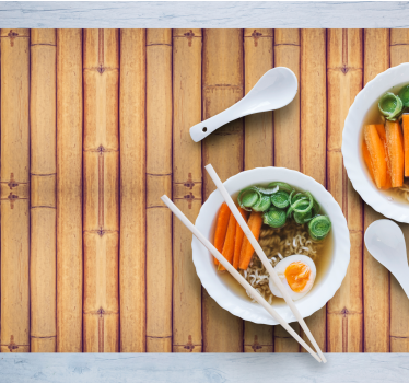Placemat met bamboepatroon oppervlak - TenStickers