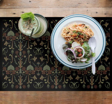 Placemat met bloemig textuurafwerking - TenStickers