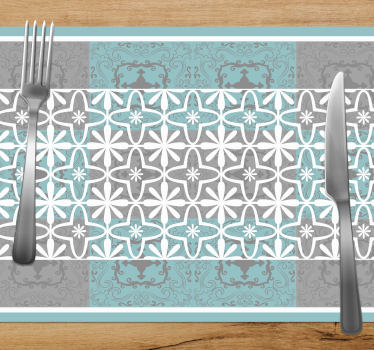 Placemat met chique botanisch motief - TenStickers