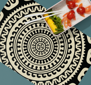 Placemat met cirkelvormige patronen - TenStickers