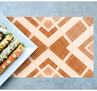 Placemat met geometrisch textuur oppervlak - TenStickers
