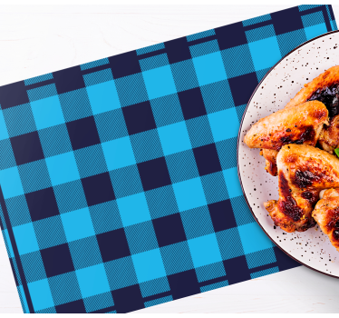 Placemat met geruit patroon ontwerp - TenStickers