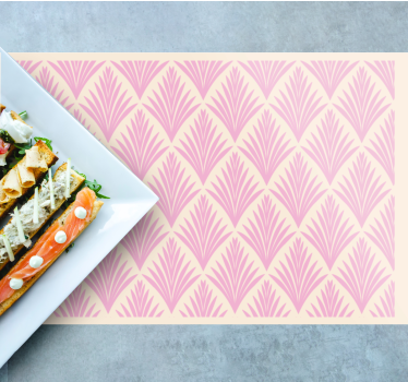 Placemat met gestructureerd bladerenpatroon - TenStickers
