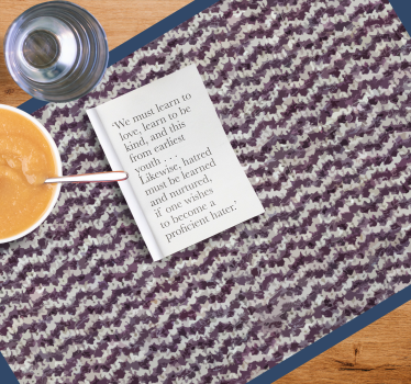 Placemat met gestructureerd paarse oppervlakte - TenStickers