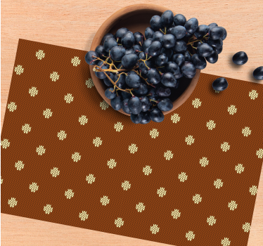 Placemat met gestructureerd stippenpatroon - TenStickers