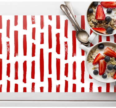 Placemat met gestructureerde borstelstrepen - TenStickers