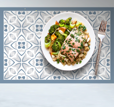 Placemat met ingewikkeld bloemmotief - TenStickers